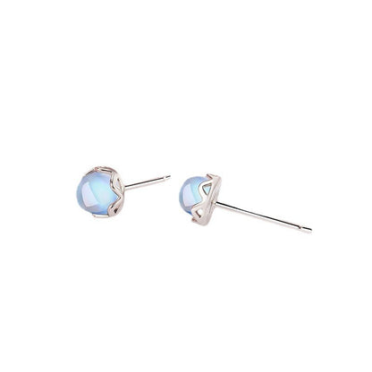 Female Minimalist Glass Moonstone Earrings Buy Center