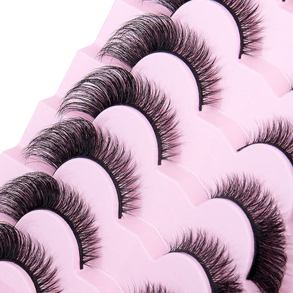 European And American Flying Fox Eye False Eyelashes 7 Pairs