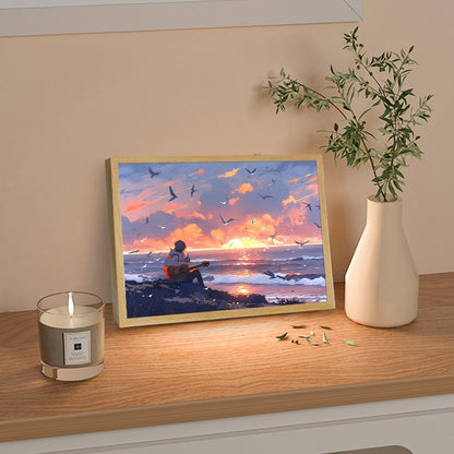 Newly Released at Buy Center: Decorative Painting Small Night Lamp Creative Photo Frame Table Decoration