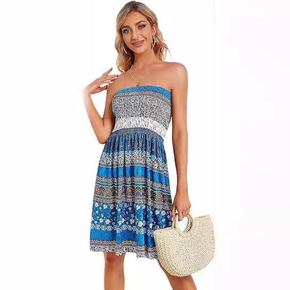 Buy Center Handpicked- Women's Summer Dress Beach Cover-up