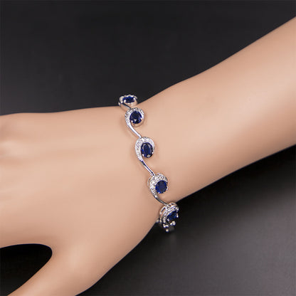 Sapphire European And American Fashion Jewelry