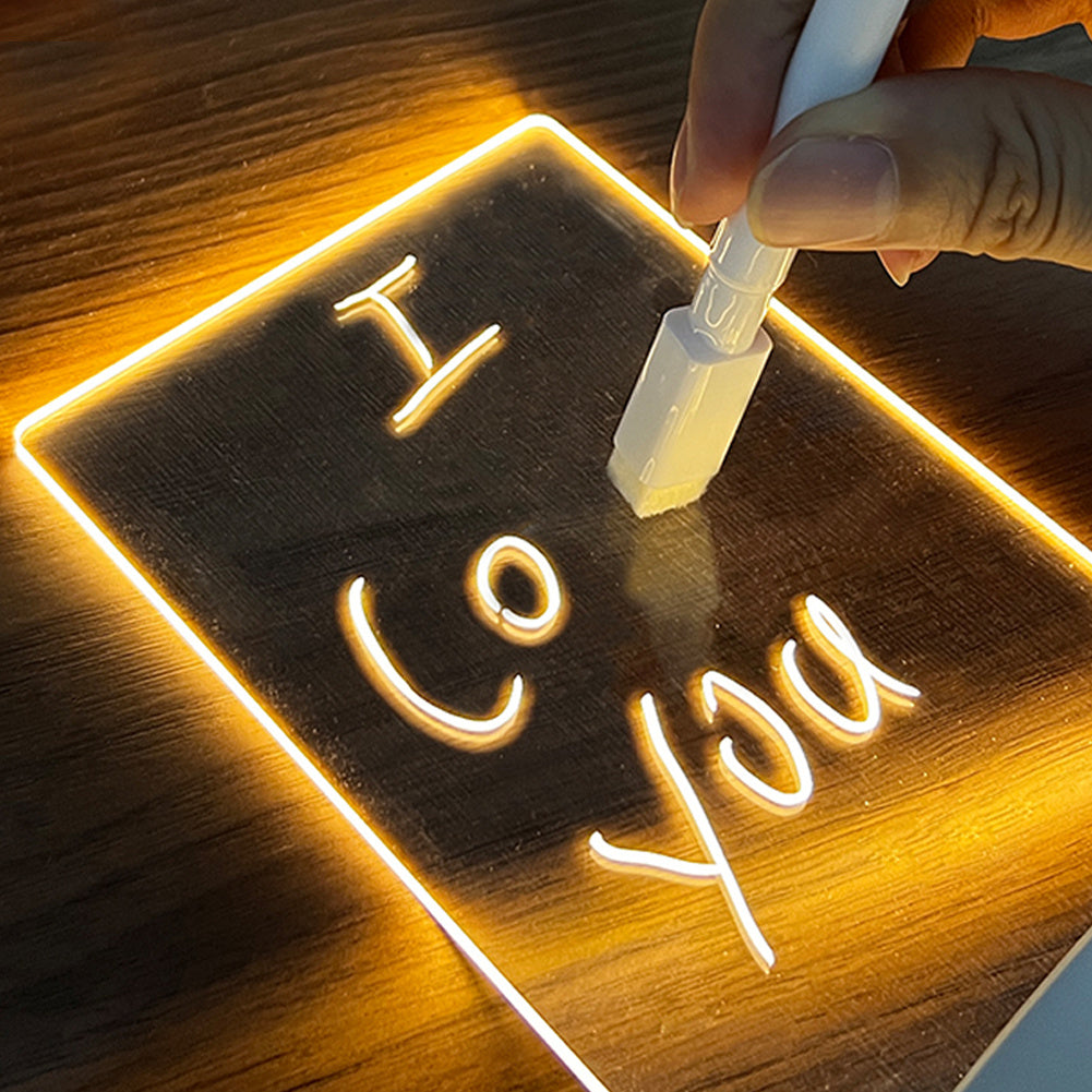 Trending Now at Buy Center: Creative Note Board Creative Led Night Light USB Message Board Holiday Light With Pen Gift For Children Girlfriend Decoration Night Lamp