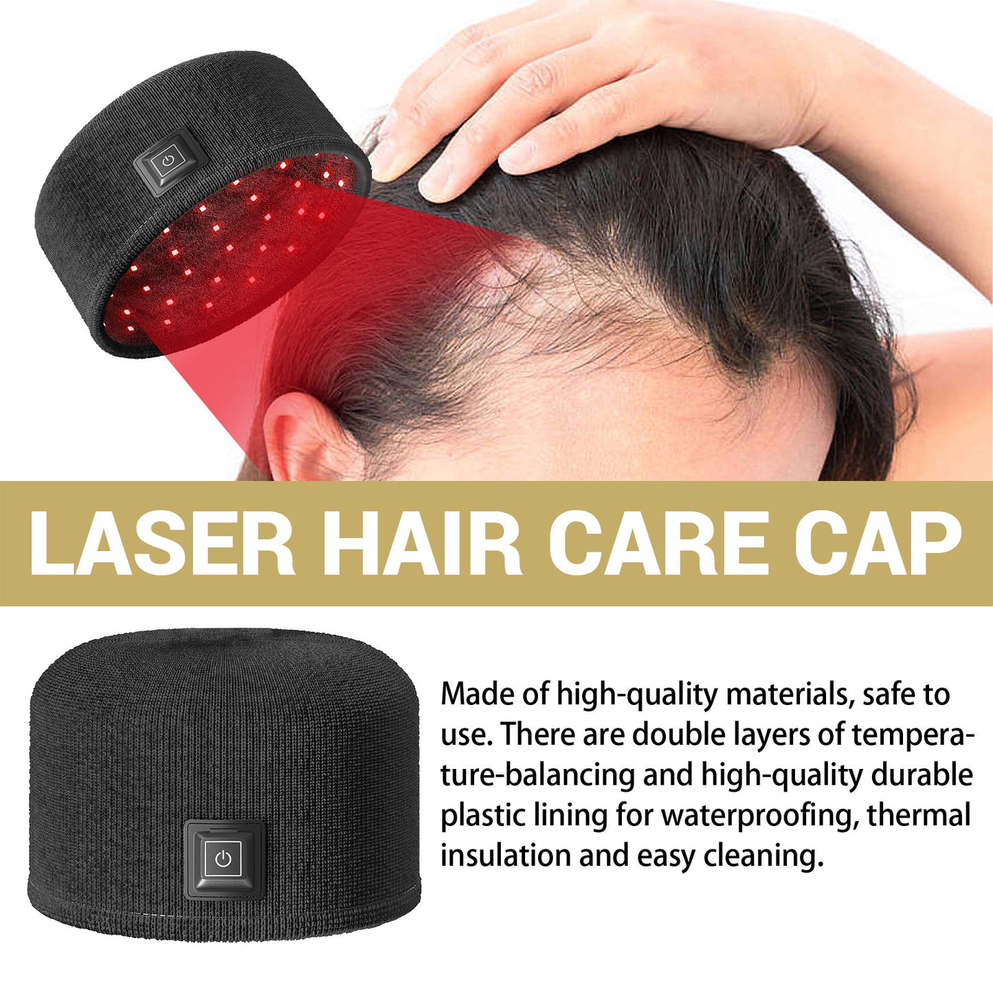 Fresh on the Scene at Buy Center: Houkea Dense Toupee Hair Repair Manic Thick Hairline Fixation Head Massage Care Heating Cap