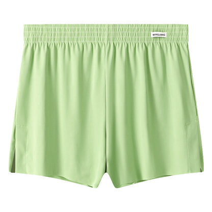 Newly Arrived at Buy Center: Men's Summer Exercise Workout Quick-drying Ice Silk Shorts Matcha