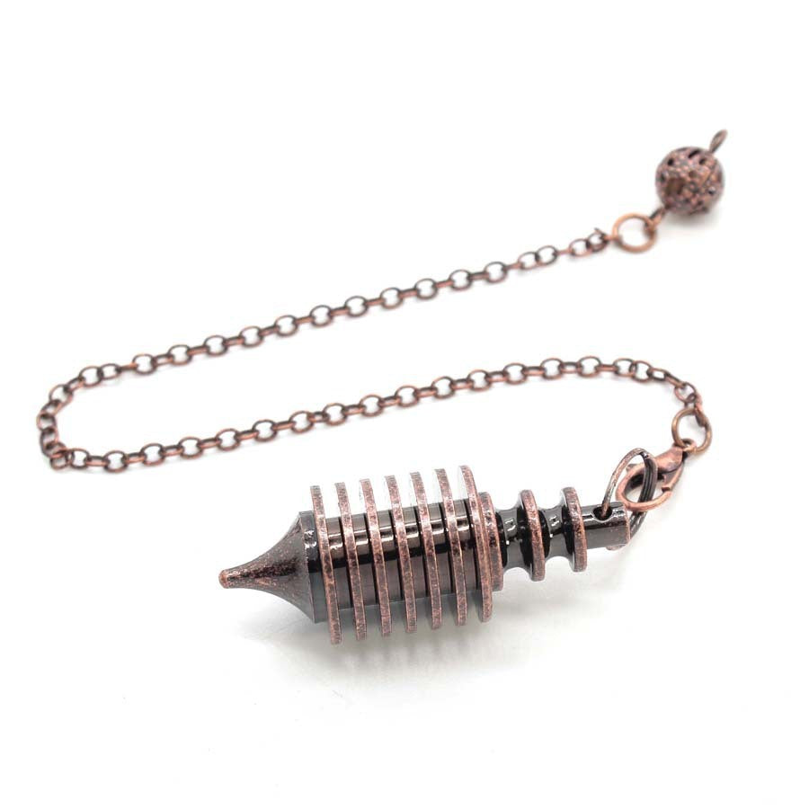 Buy Center Top Rated-Metal Seven-layer Conical Split Decorative Pendant Red Copper Plating