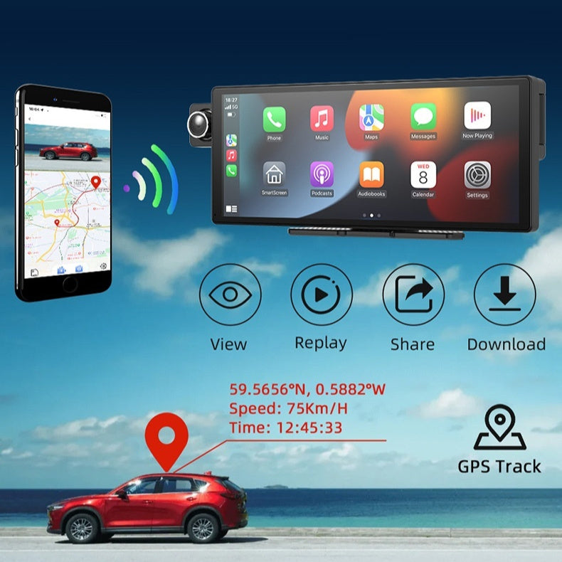 Newly Released at Buy Center: 3 Camera CarPlay Driving Recorder Split Screen