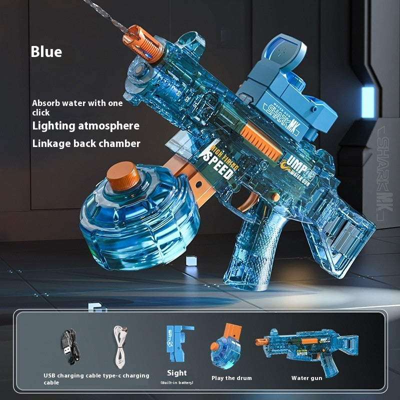 Fresh Arrivals at Buy Center: Light UMP45 Electric Water Gun Large Capacity UMP45 Translucent Blue