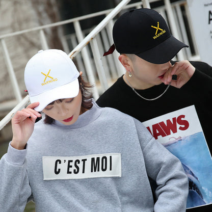 Gorra de béisbol con letras bordadas para parejas, viajes al aire libre