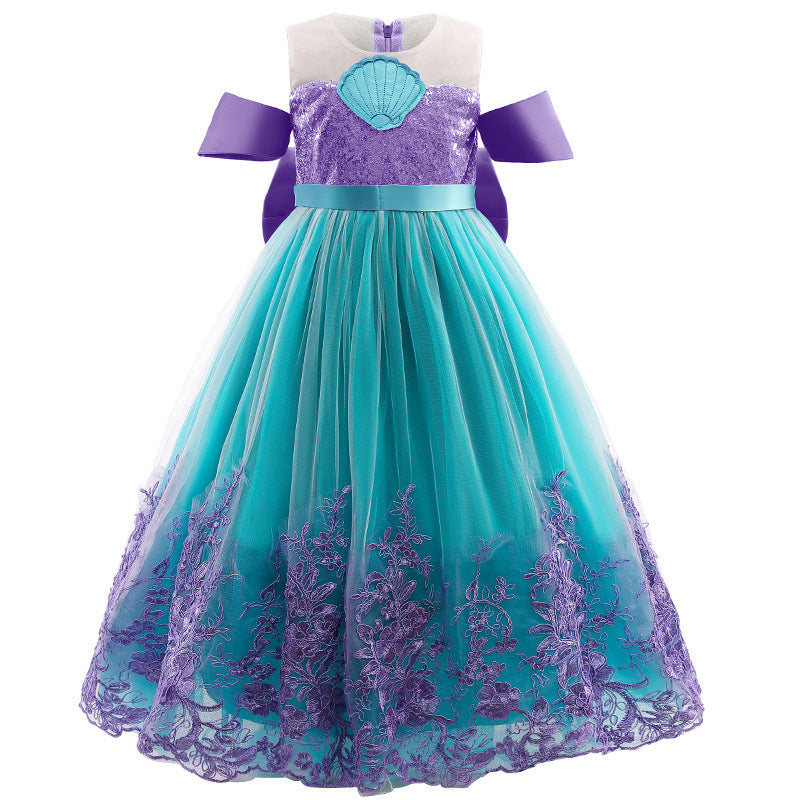 Fresh Arrivals at Buy Center: Lace Princess Dress Summer Wear Suit Purple