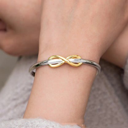 Double Color Gold Silver Bowknot Lucky 8 Bracelet Buy Center