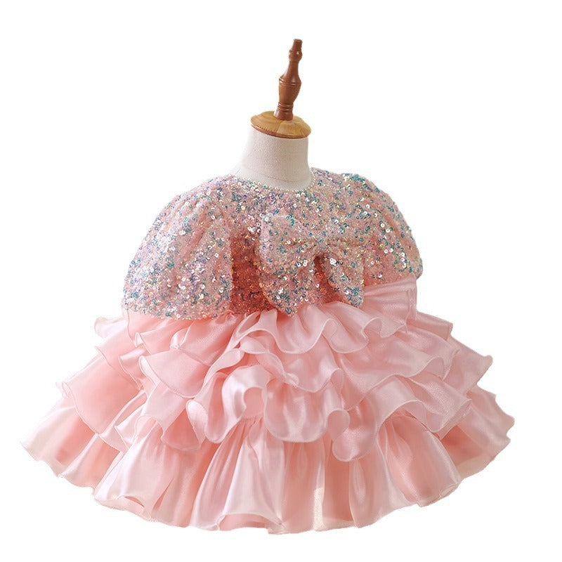 Cute Flower Children's Short Sleeve Tulle Tutu Dress Buy Center