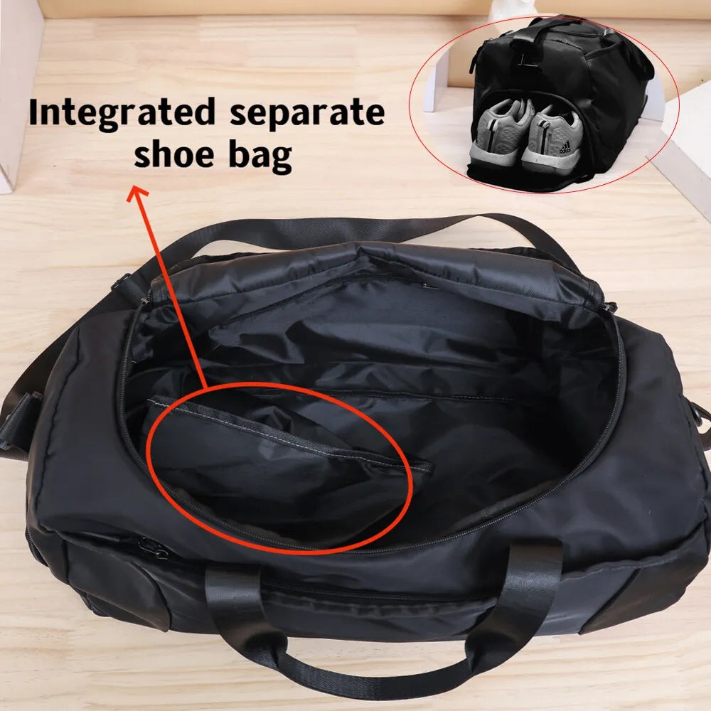 52x27x25cm Large Black Sport Gym Tote New Duffle Bag Travel Work Gear Bag Buy Center