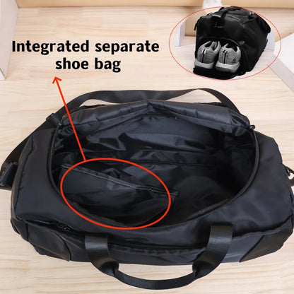 52x27x25cm Large Black Sport Gym Tote New Duffle Bag Travel Work Gear Bag Buy Center