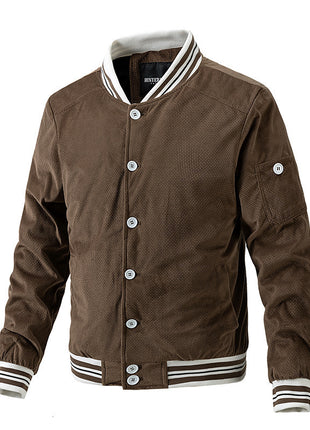 Chaqueta de pana de otoño e invierno para hombre Chaqueta de hombre de moda de manga larga