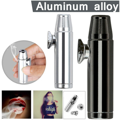 Newly Released at Buy Center: Xingbus Direct Sales Metal Pipe Aluminum Cigarette Holder Metal Bullet Snuff Metal Pipe Flat Head Metal