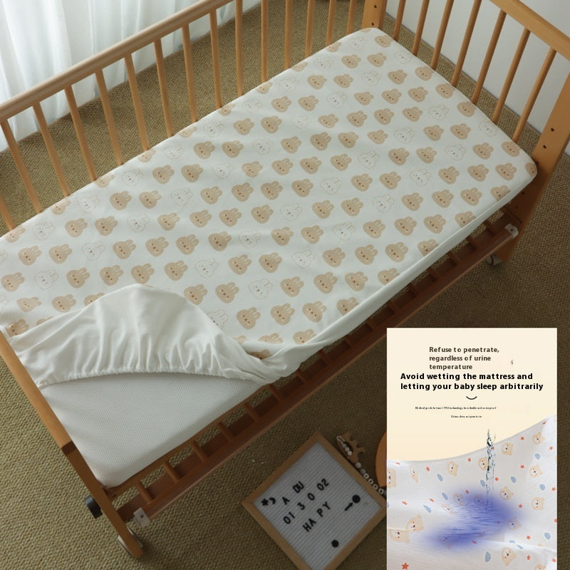 Newly Released at Buy Center: Crib Fitted Sheet Cotton Knitted Newborn Rabbit Urine Separation