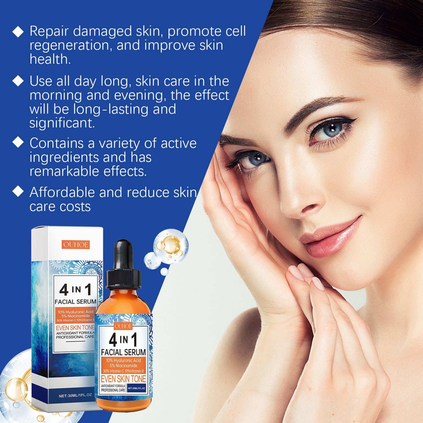 Facial Fluid Improves Skin Elasticity Buy Center