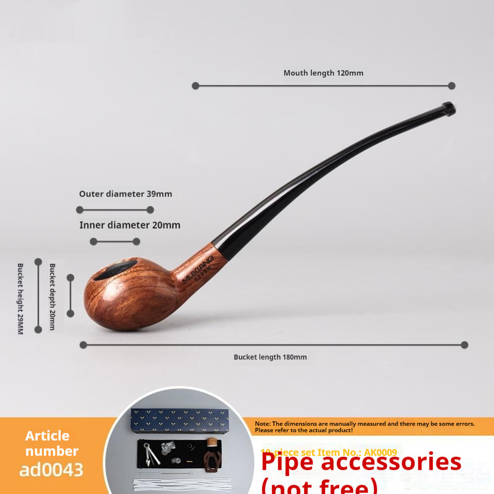 Fresh Arrivals at Buy Center: Costustoot Huanghua Pear Wood Pipe Wooden Hand Bucket Wooden Tobacco Pipe Ad0043