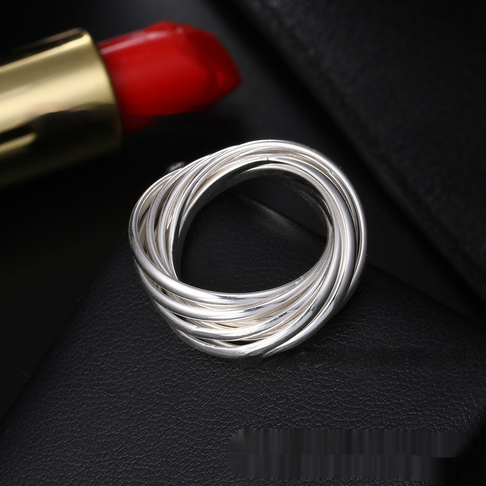 Buy Center Trend-Silver Jewelry Retro Ethnic Style Nine Ring