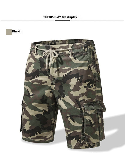 New at Buy Center: Men's Straight Casual Pants Camouflage Multi-pocket Workwear Shorts