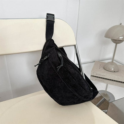 Newly Released at Buy Center: Canvas Casual Bag For Women New Fashion Messenger Bag Black 33.5X16X9CM