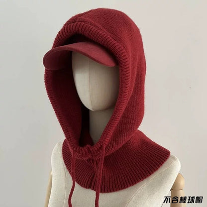 Autumn And Winter Knitting Scarf Integrated Sleeve Cap Buy Center