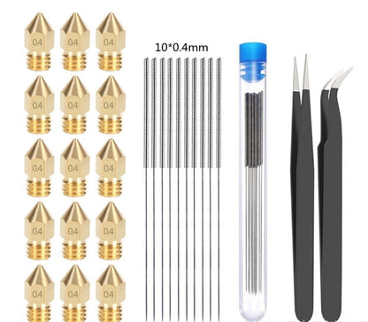 Buy Center Hot Pick-3D Printer Accessories Pointed Brass MK8 Nozzle Alloy Cleaning Pin MK8 Nozzle Kit Hot Bed Cleaning Pin Sets 175 Other Methods