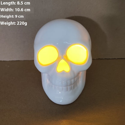 Newly Released at Buy Center: Halloween Pumpkin Lamp Ceramic Luminous Skull Decoration Skull