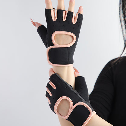 Just Arrived at Buy Center: Sports Cycling Half-finger Fitness Gloves Flesh Pink