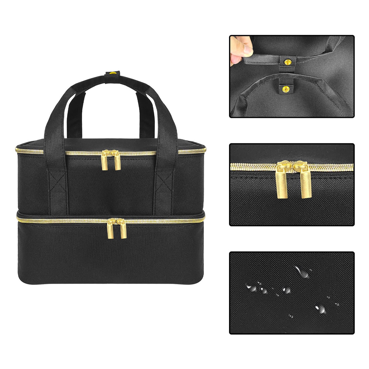 Fresh Arrivals at Buy Center: Handheld Double Deck Manicure Implement Storage Bag