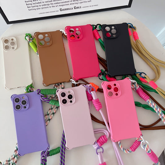 Newly Arrived at Buy Center: New Four-corner Lanyard Phone Case