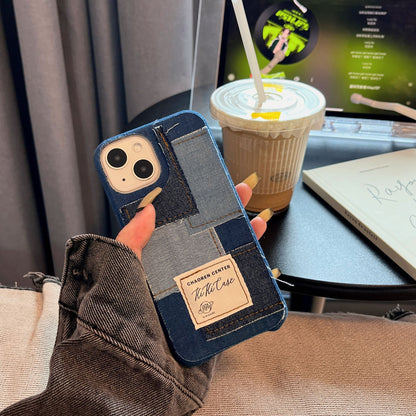 Fresh Arrivals at Buy Center: Simple Denim Canvas Stitching Phone Case