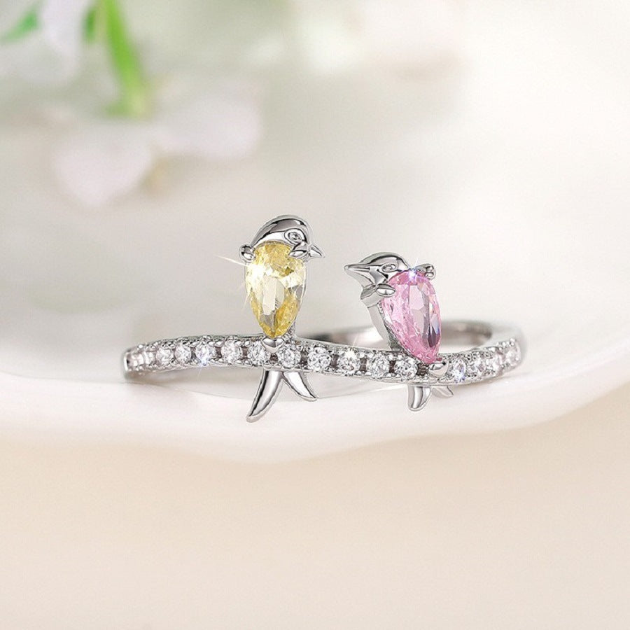 Buy Center Top Rated-Women's Colorful Bird Ring Cute Swallow Color