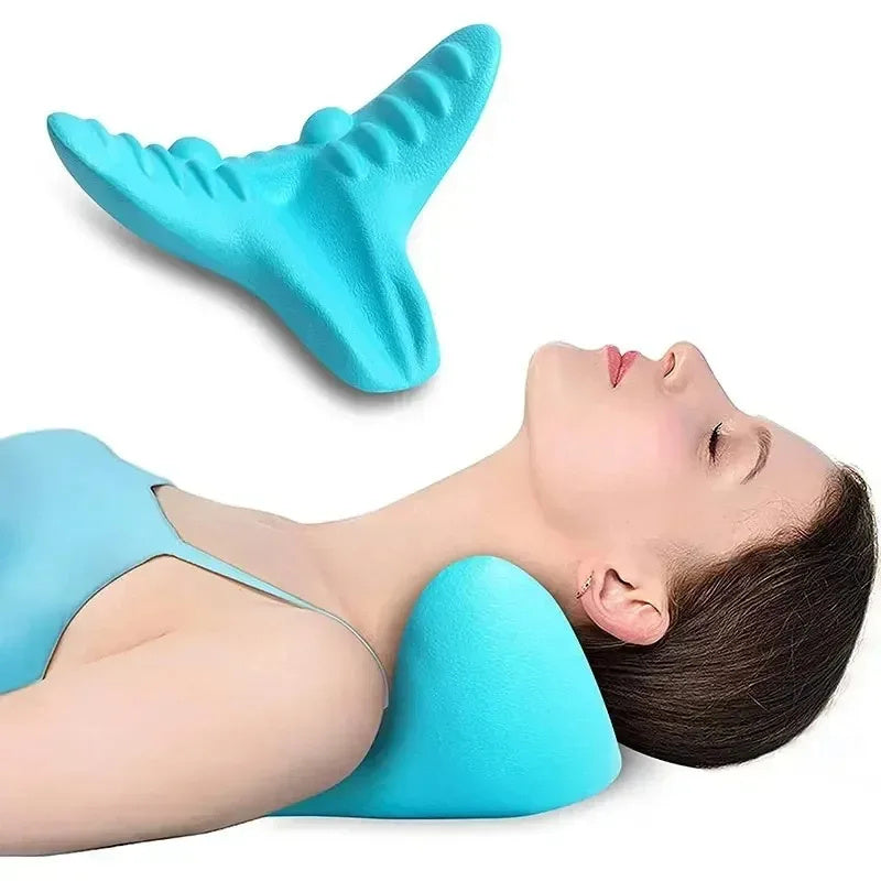 Neck And Shoulder Relaxer, Cervical Traction Device Acupressure Neck Shoulder Back Support Massage Pillow, Neck Stretcher Massag | Health, Beauty & Hair4 | Buy Center