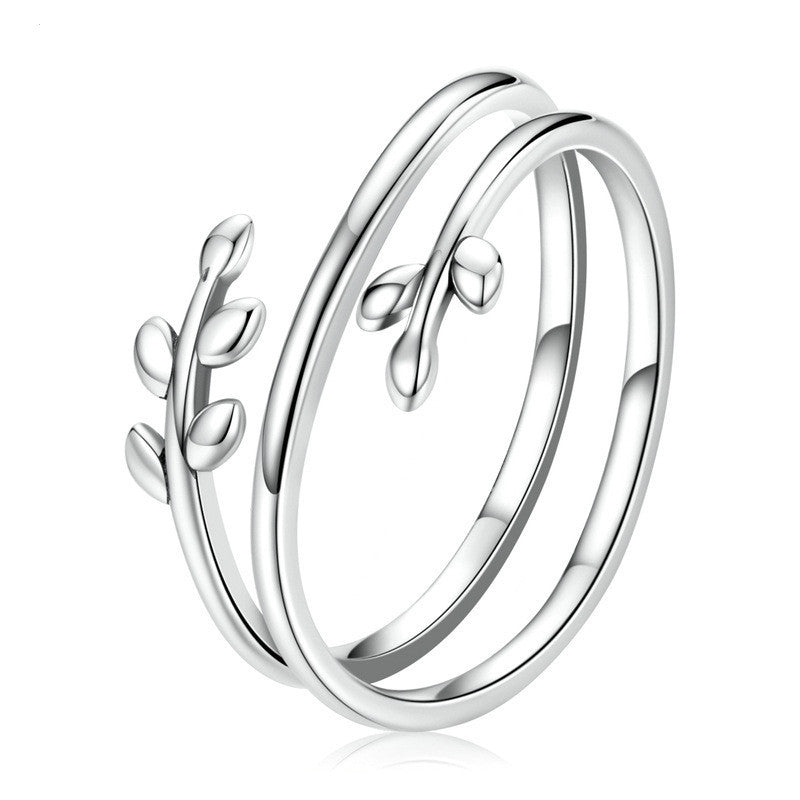 Trending Now at Buy Center: Fashion Personality Multi-circle Wicker Silver Ring