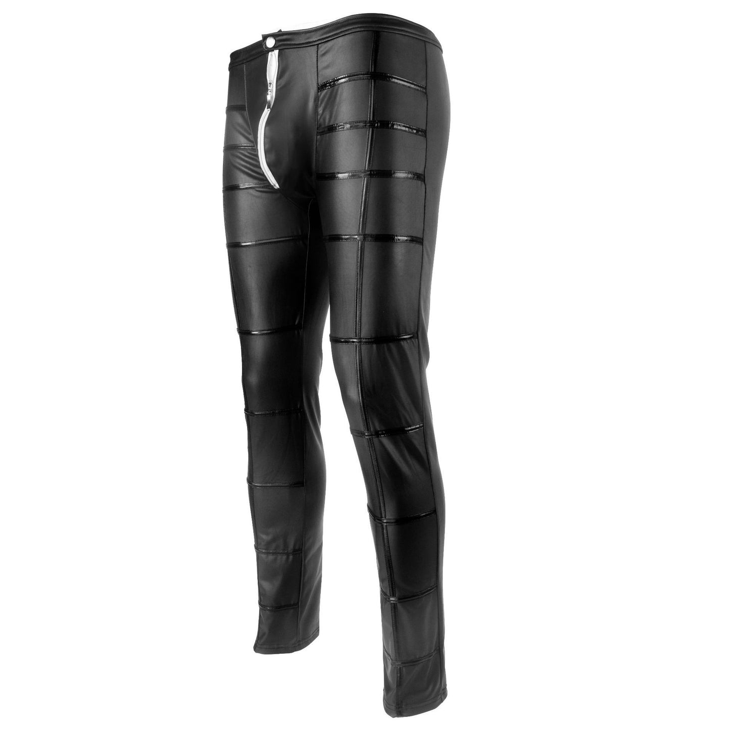 European And American Men's Sexy Leather Pants Performance Wear