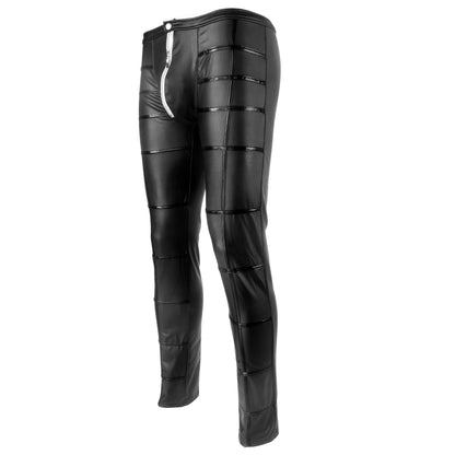 European And American Men's Sexy Leather Pants Performance Wear