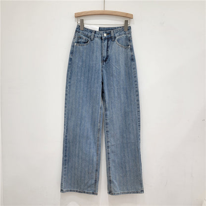 Buy Center Prestige-Wash Light Blue Denim Tube Top Trousers Suit Blue Pants