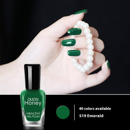 Just Arrived at Buy Center: Water-based Peelable Tearable Nail Polish 8ml 19 Emerald 8ml