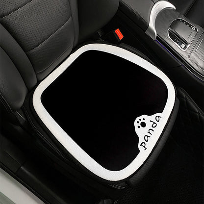 Hot New Items at Buy Center: Car Cushion Winter Plush Cute Cartoon Panda Car Saddle Cover 1 Style