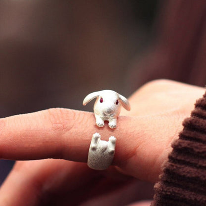 Buy Center Hot Pick-New Three-dimensional Bunny Ring Women's Cartoon