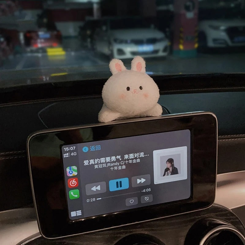 Newly Released at Buy Center: Car Center Console Decoration Cute Plush Doll Plush Bunny Screen Doll