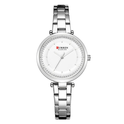 Buy Center Exclusive Offer-Casual Fashion Women's Quartz Watch White Shell White