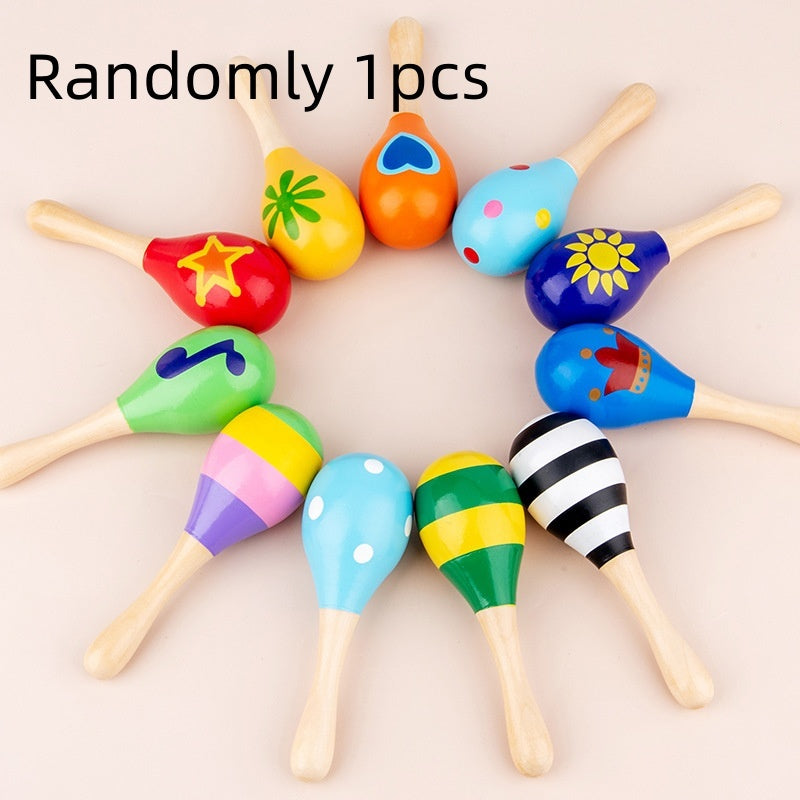 Hot New Arrivals at Buy Center: Baby Sand Hammer Early Childhood Education Music Percussion Instrument Random Color 1 Rattle Toys