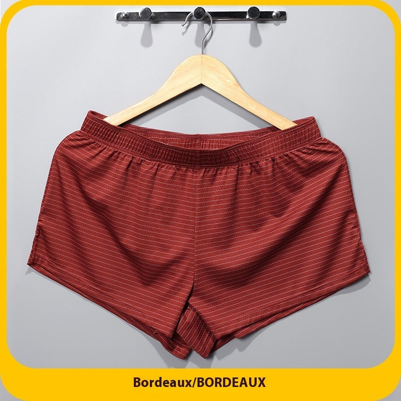 Fresh on the Scene at Buy Center: Men's Loose Breathable Summer Thin Underwear Purplish Red