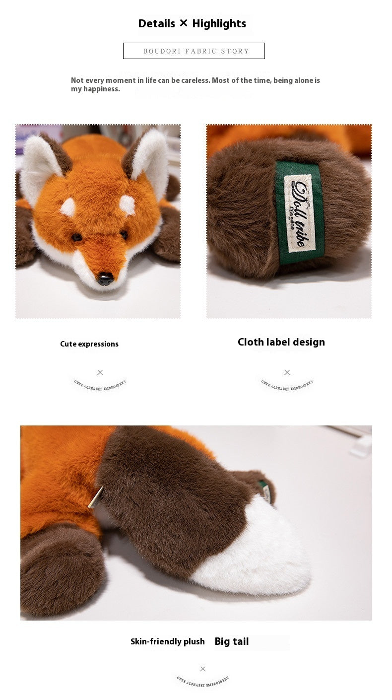 Fresh Arrivals at Buy Center: New Lying Fox Lesser Panda Plush Toy