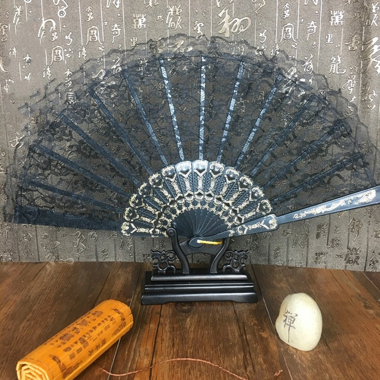 Now Available at Buy Center: Lace Fan Single Layer Wing Chun Dance Fan Chinese Style