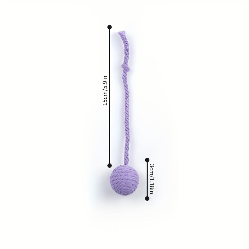 Buy Center Top Rated-Cat Toy Ball With Rope Built In Bell To Roll The Ball And Make A Sound For Kittens To Play With