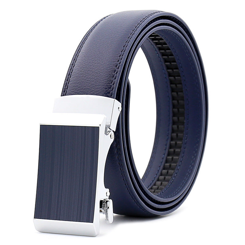 Ceinture en alliage de cuir de vache avec boucle automatique pour homme