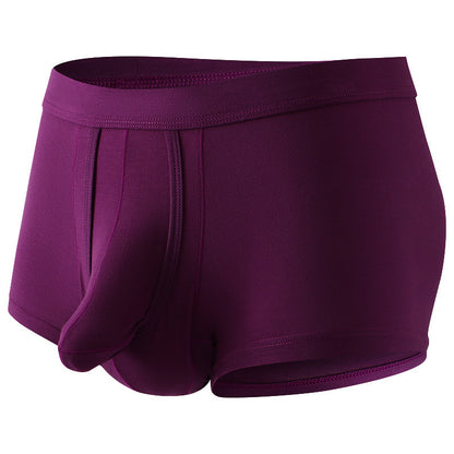 Hot New Items at Buy Center: Youth Comfortable Breathable Men's Underwear Deep Red